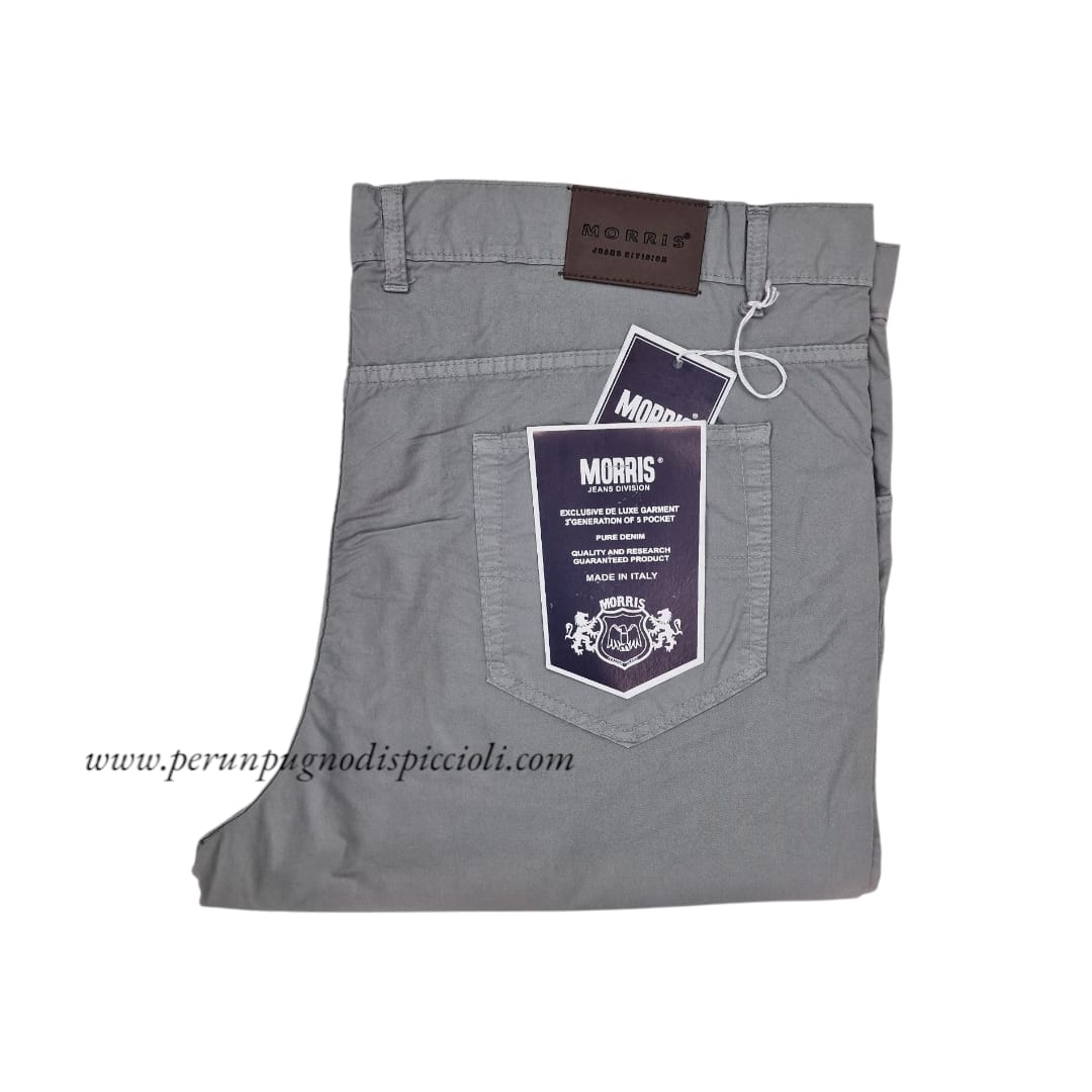 Pantalone Morris calibrato in cotone 5 tasche