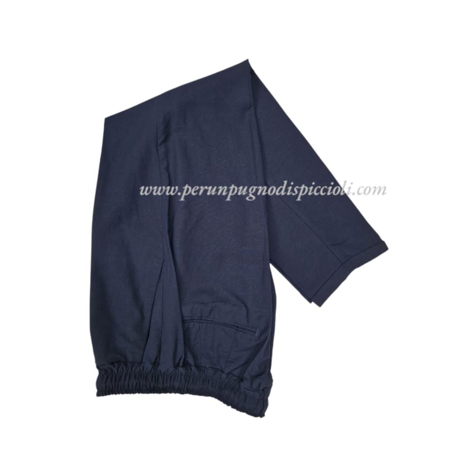 Pantalone Imagine con elastico in lino