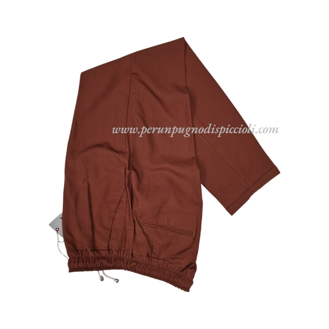 Pantalone Imagine con elastico in lino