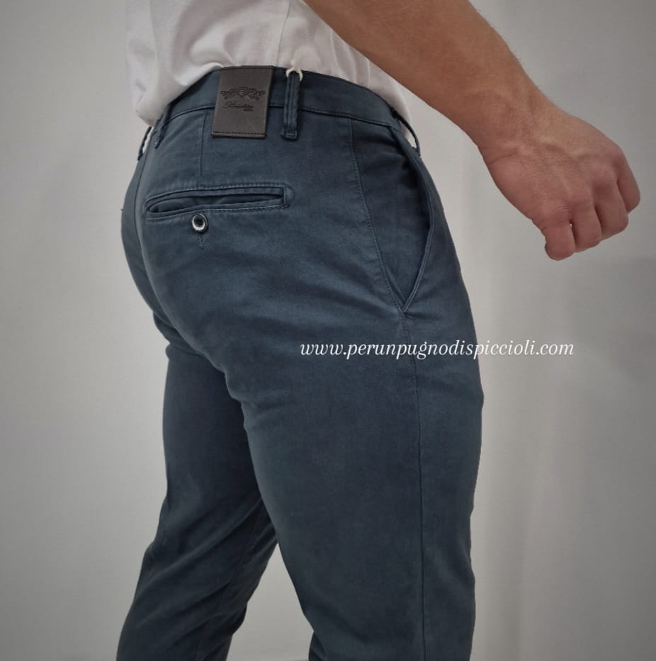 Pantalone Briatore tasca america in gabardina