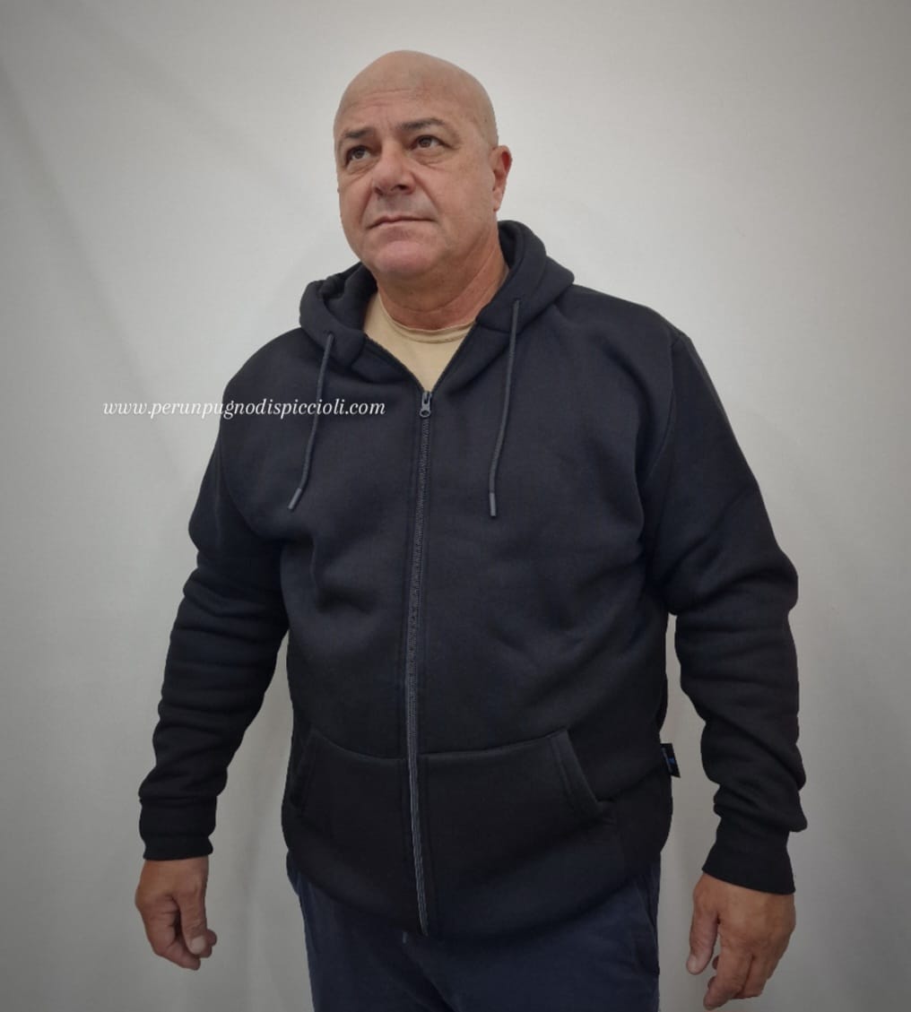 Felpa Cianotic basic con zip over