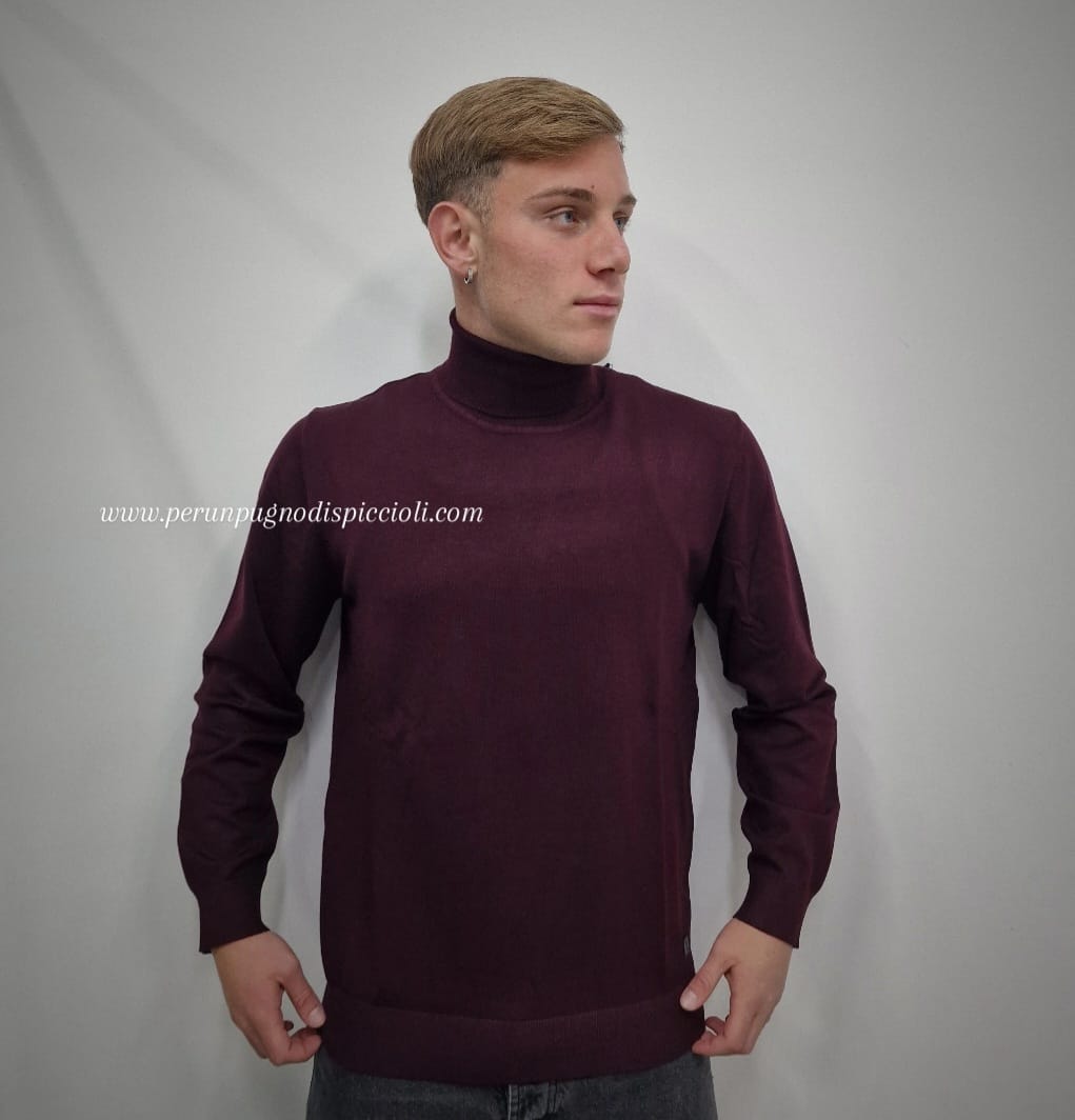 Maglioncino Bottega Napoletana collo alto in viscosa