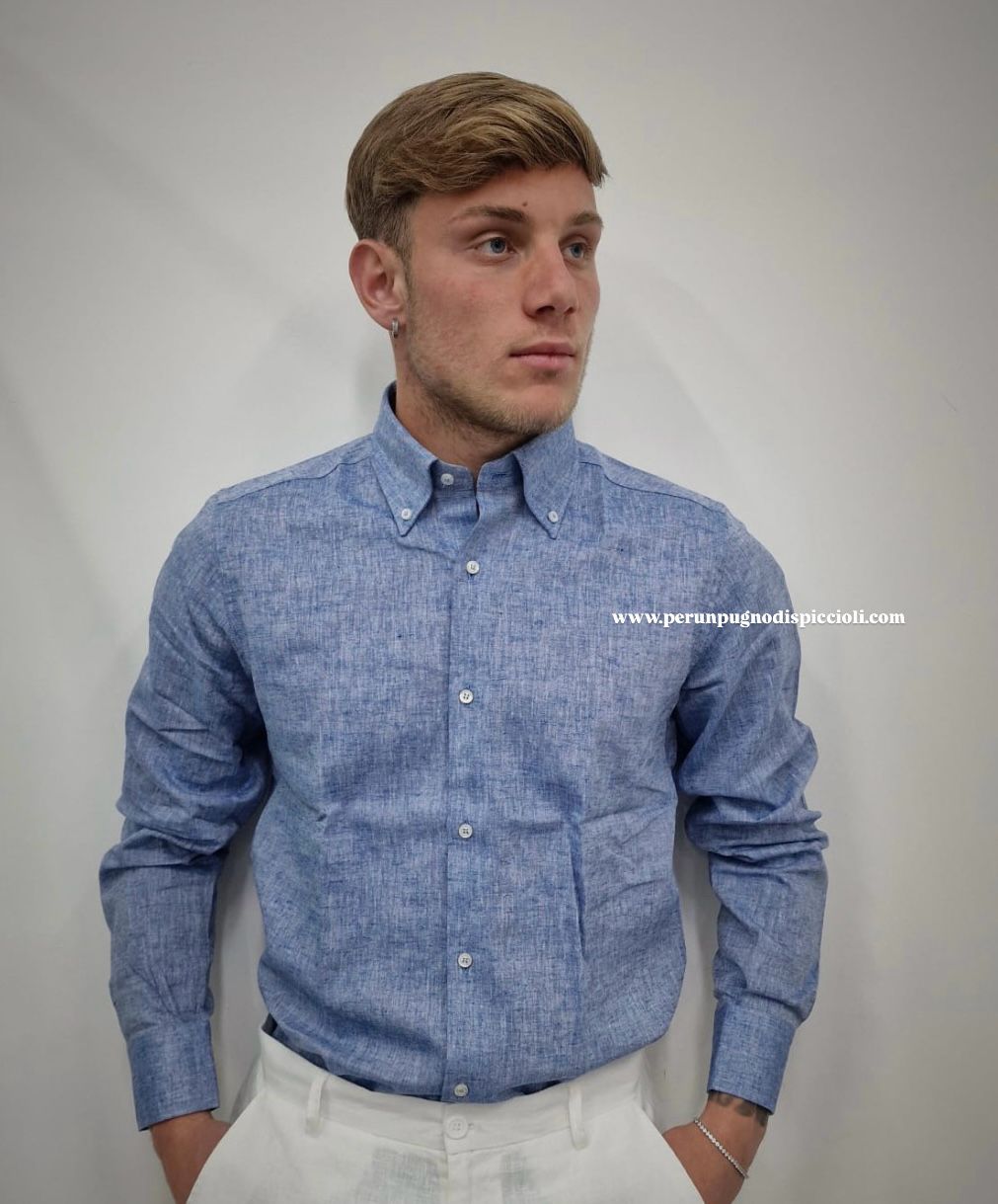 Camicia Portocervo Botton Down in lino