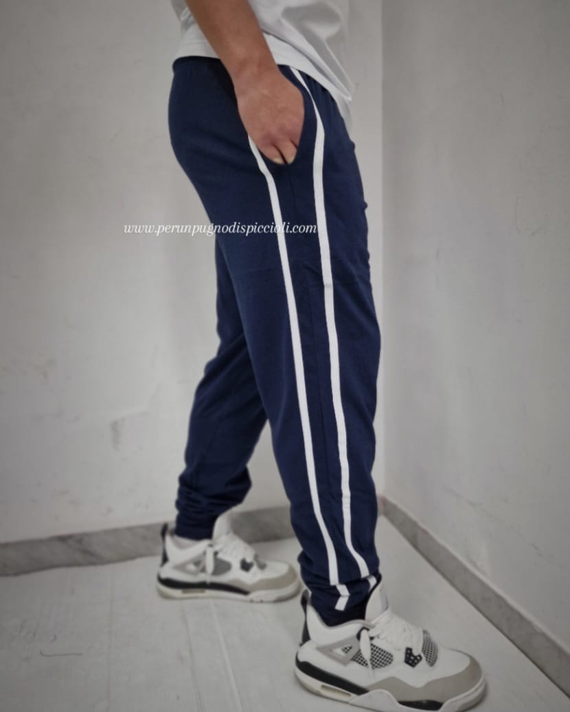 Pantalaccio tuta Navy Blue con righe