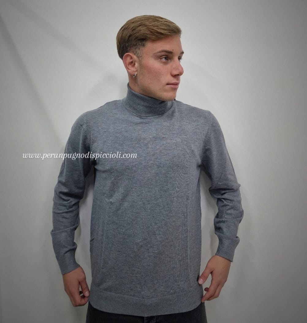 Maglioncino Bottega Napoletana collo alto in viscosa