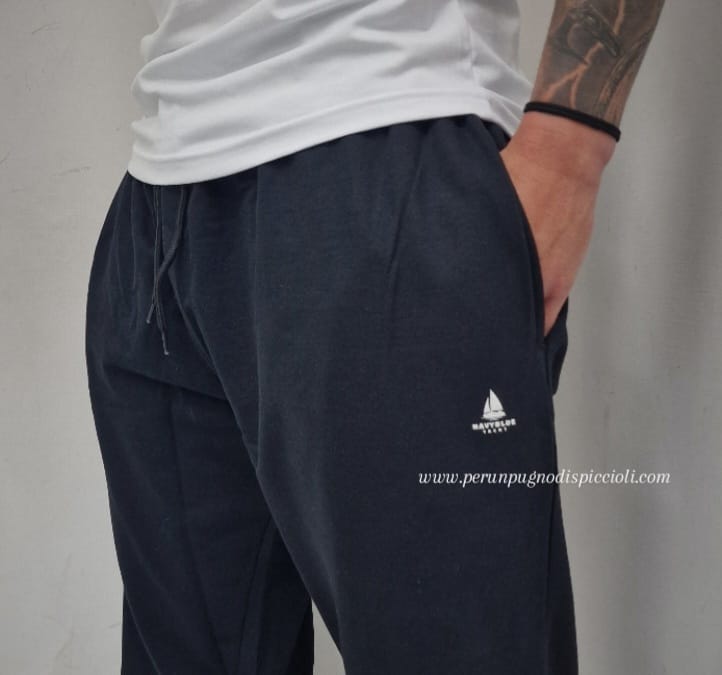 Pantalaccio tuta Navy Blue over P1920 logo bianco