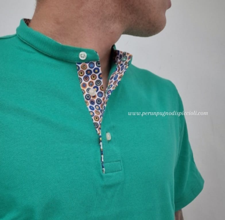 Polo portocervo collo a serafino basic art:276