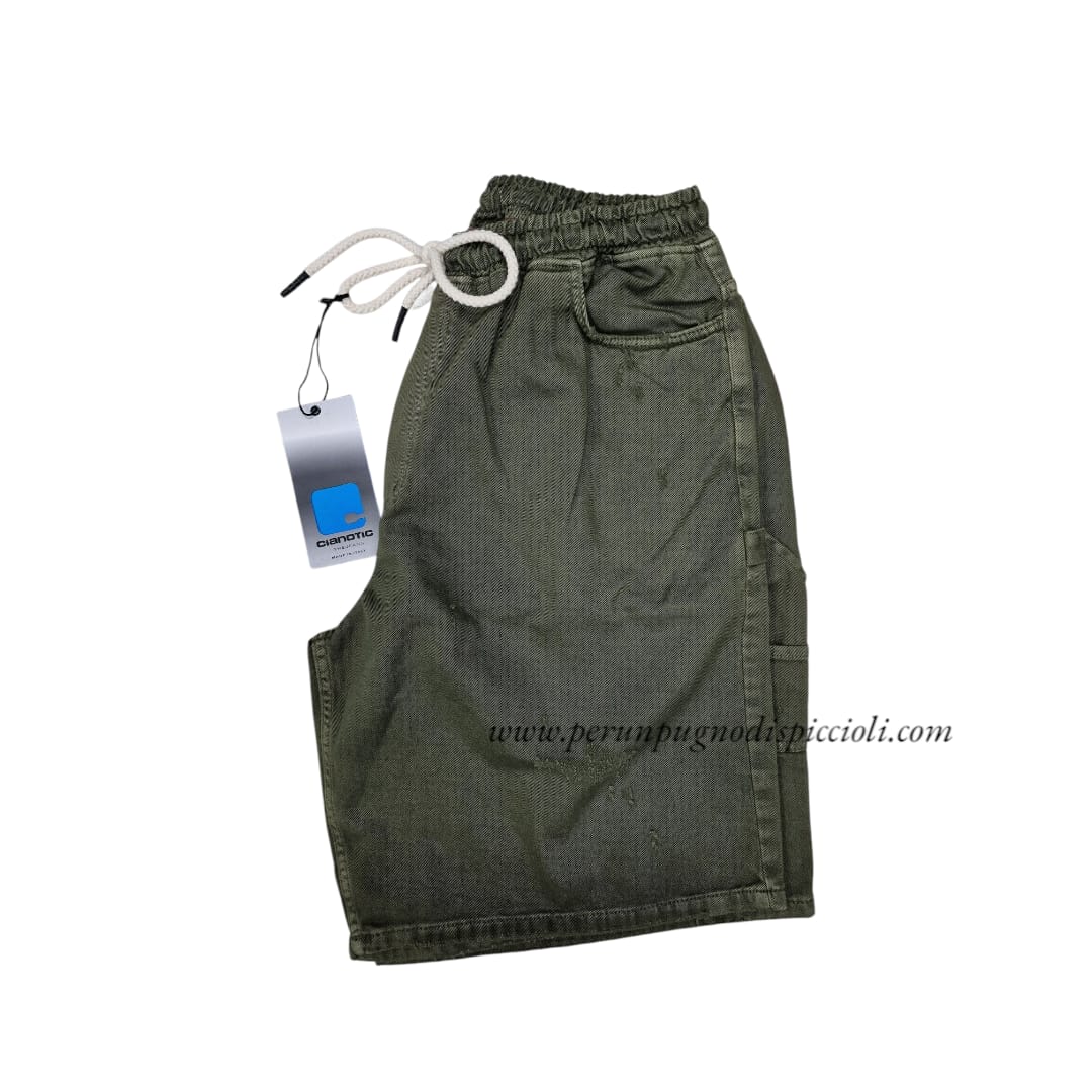 Shorts Cianotic elastico art: carpenter old
