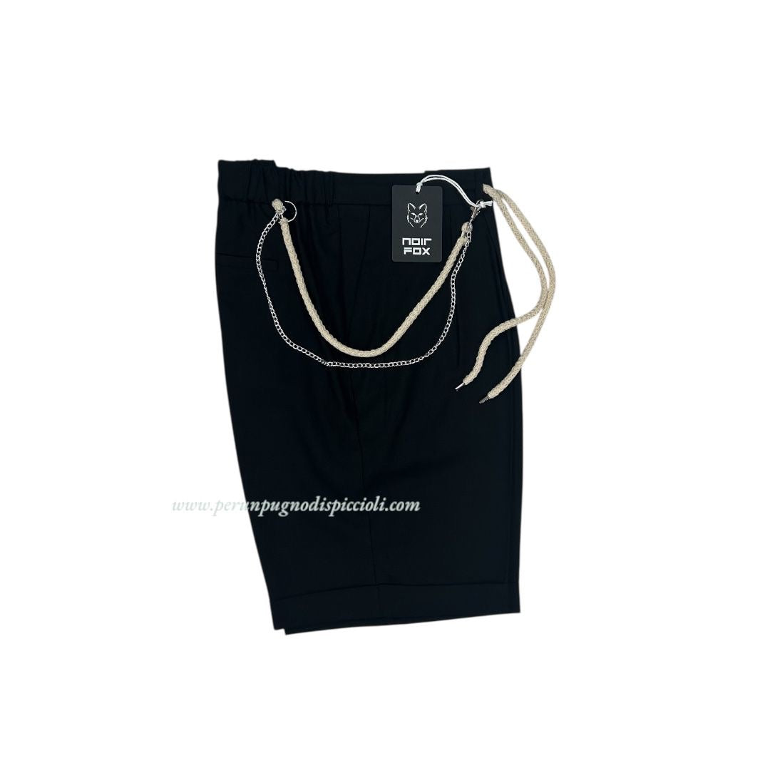 Shorts in lino Noir Fox / Joe Marvin