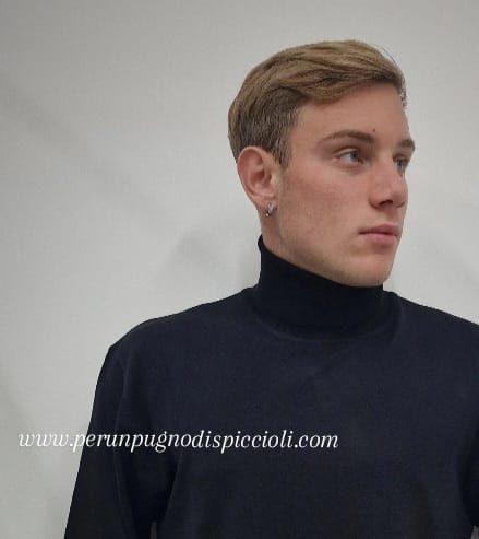 Maglioncino Bottega Napoletana collo alto in viscosa