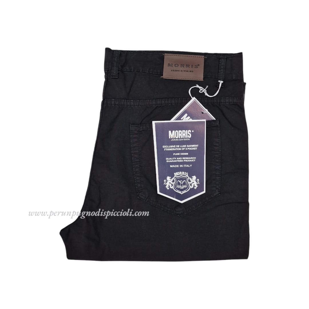 Pantalone Morris calibrato in cotone 5 tasche