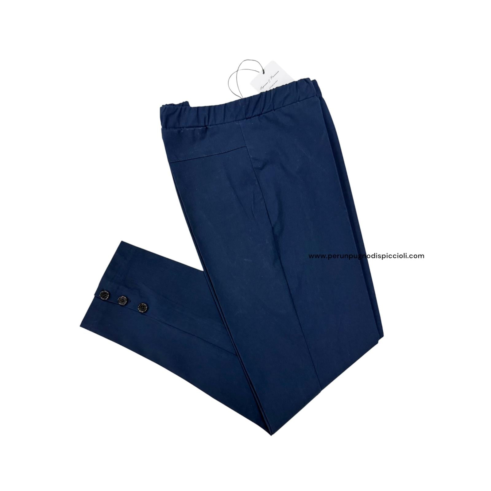 Pantalone Ciliegina/Moda più con bottoni alla caviglia