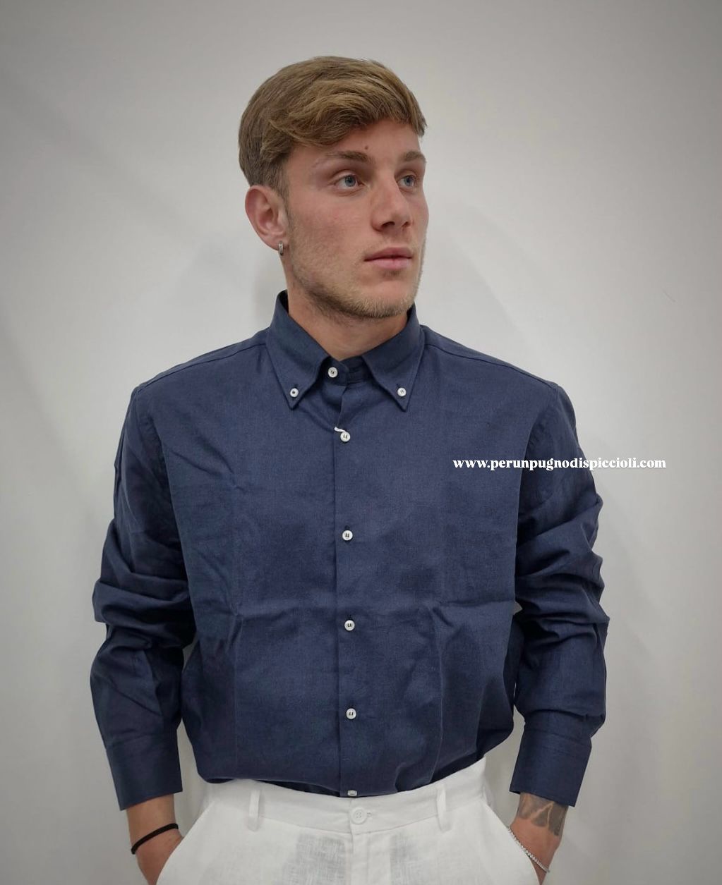 Camicia Portocervo Botton Down in lino