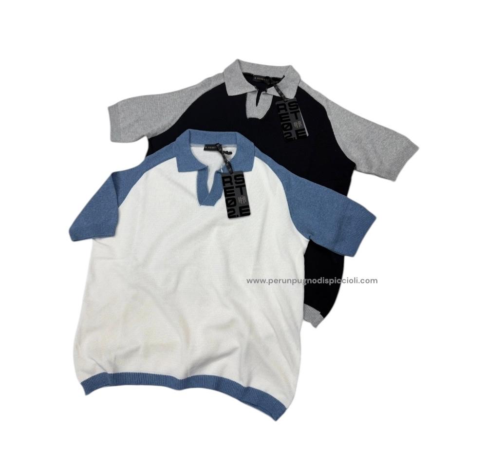 Polo Reset 2.0 in filo senza bottoni