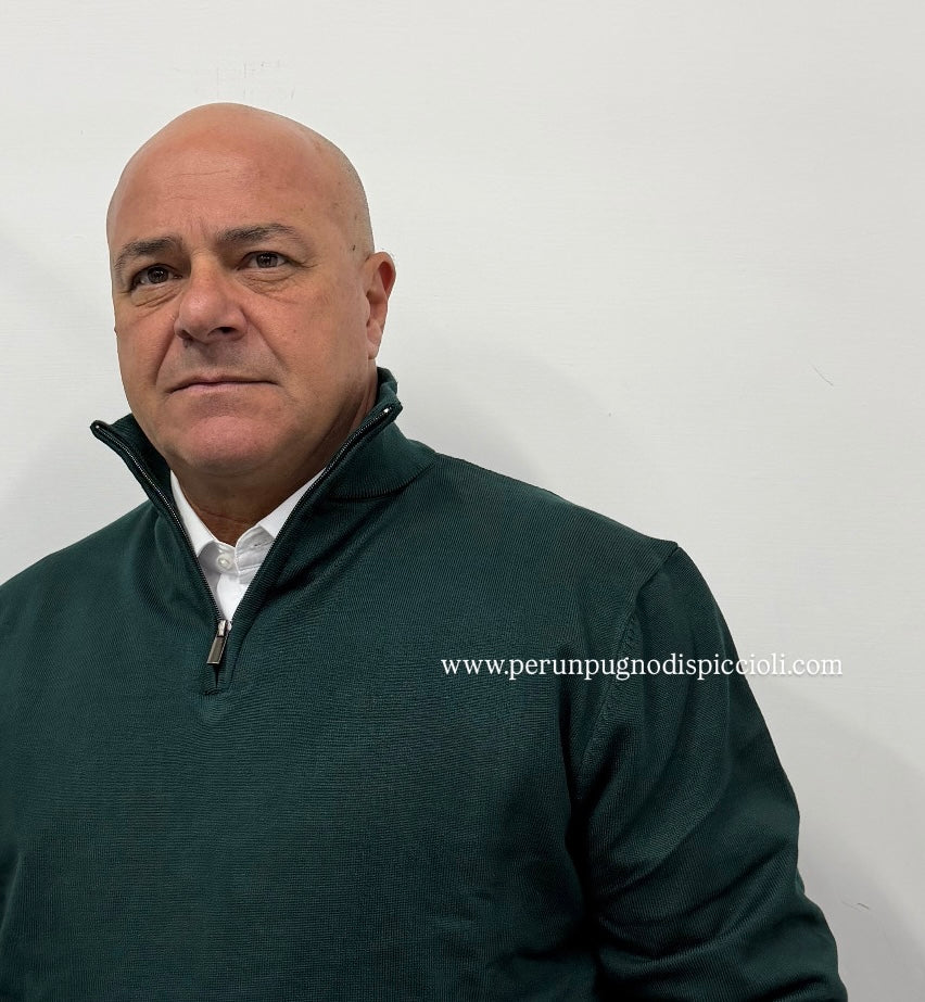 Maglioncino Portocervo in viscosa mezza zip art: moa over