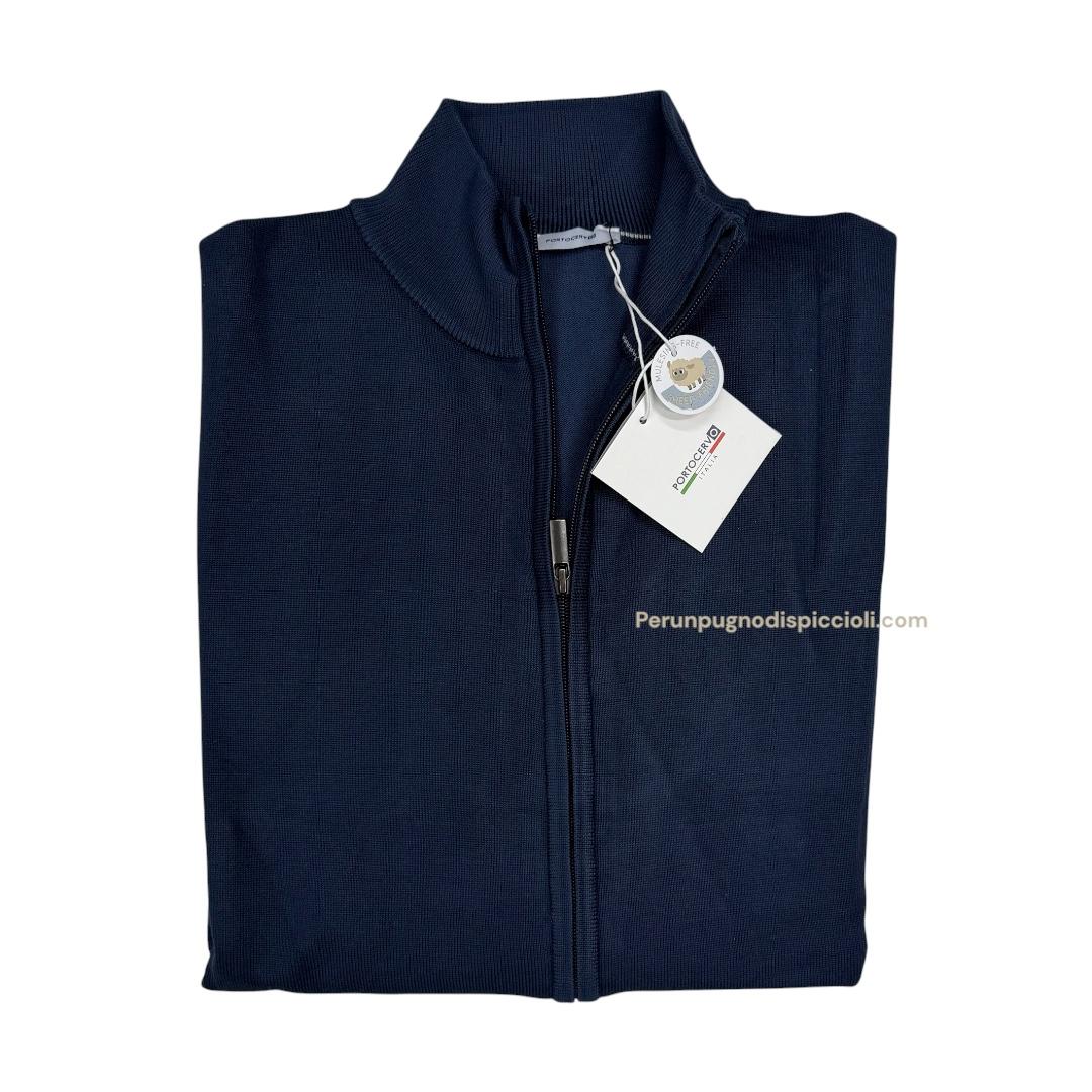 Maglioncino Portocervo zip intera art: alma over