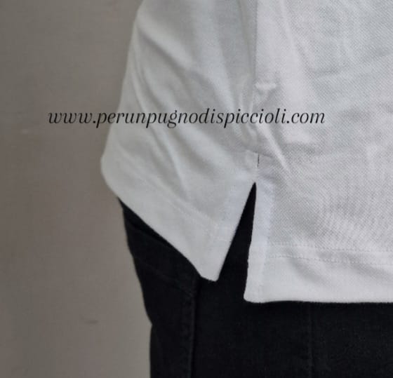 Polo Portocervo collo a camicia color jeans