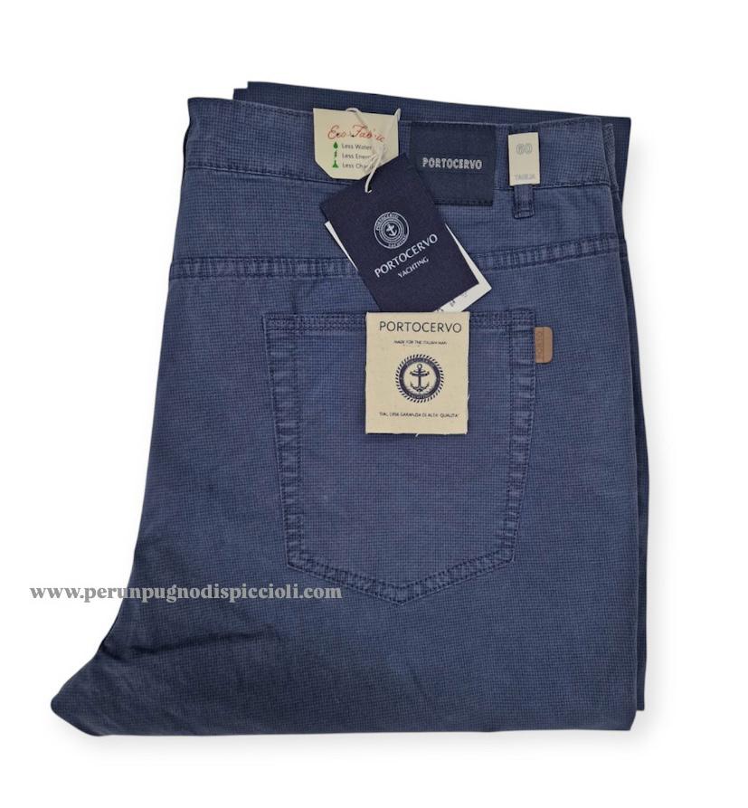 Pantalone Portocervo con microfantasia