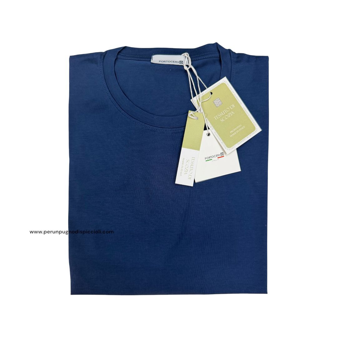 T-Shirt Portocervo filo di scozia over