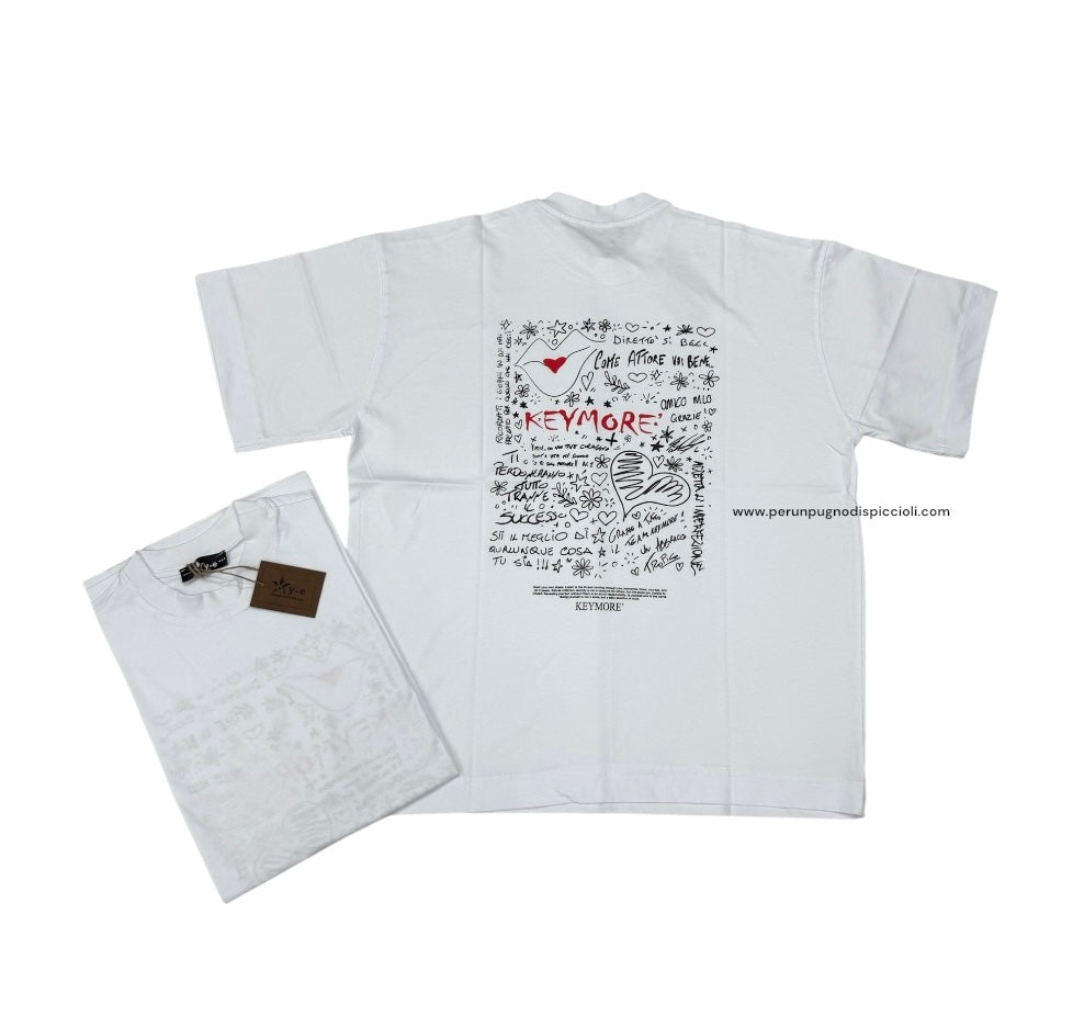 T-Shirt KeyMore art: stampa cuore