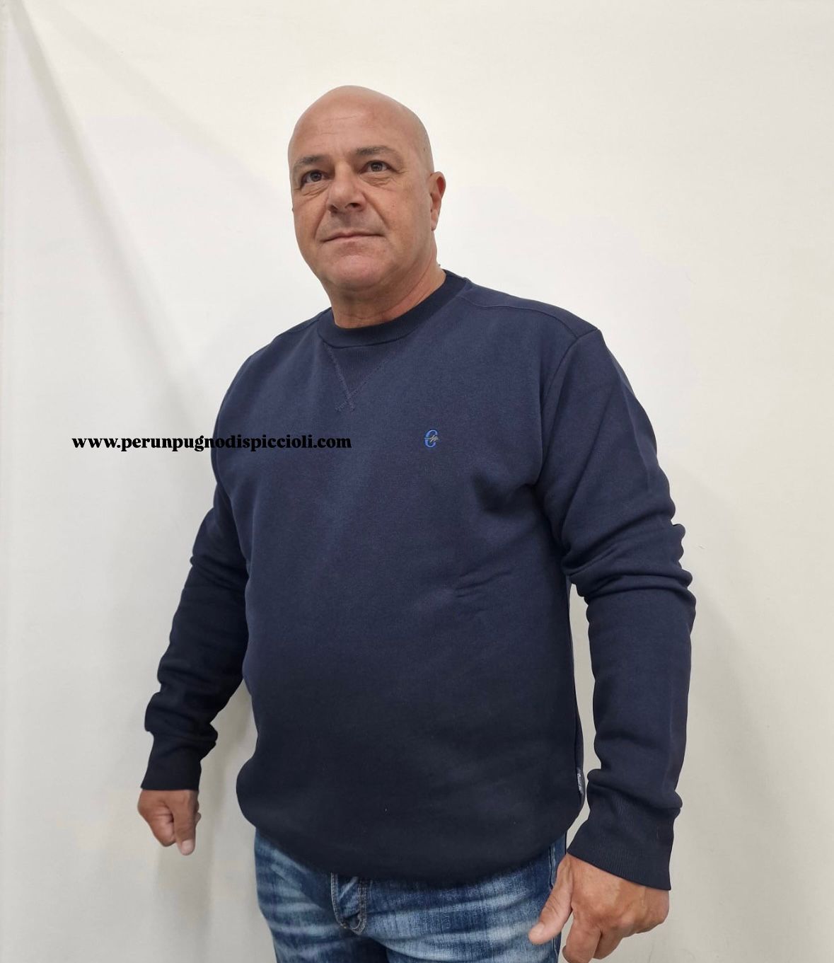 Felpa basic Enrico Coveri over art: 3654/2702