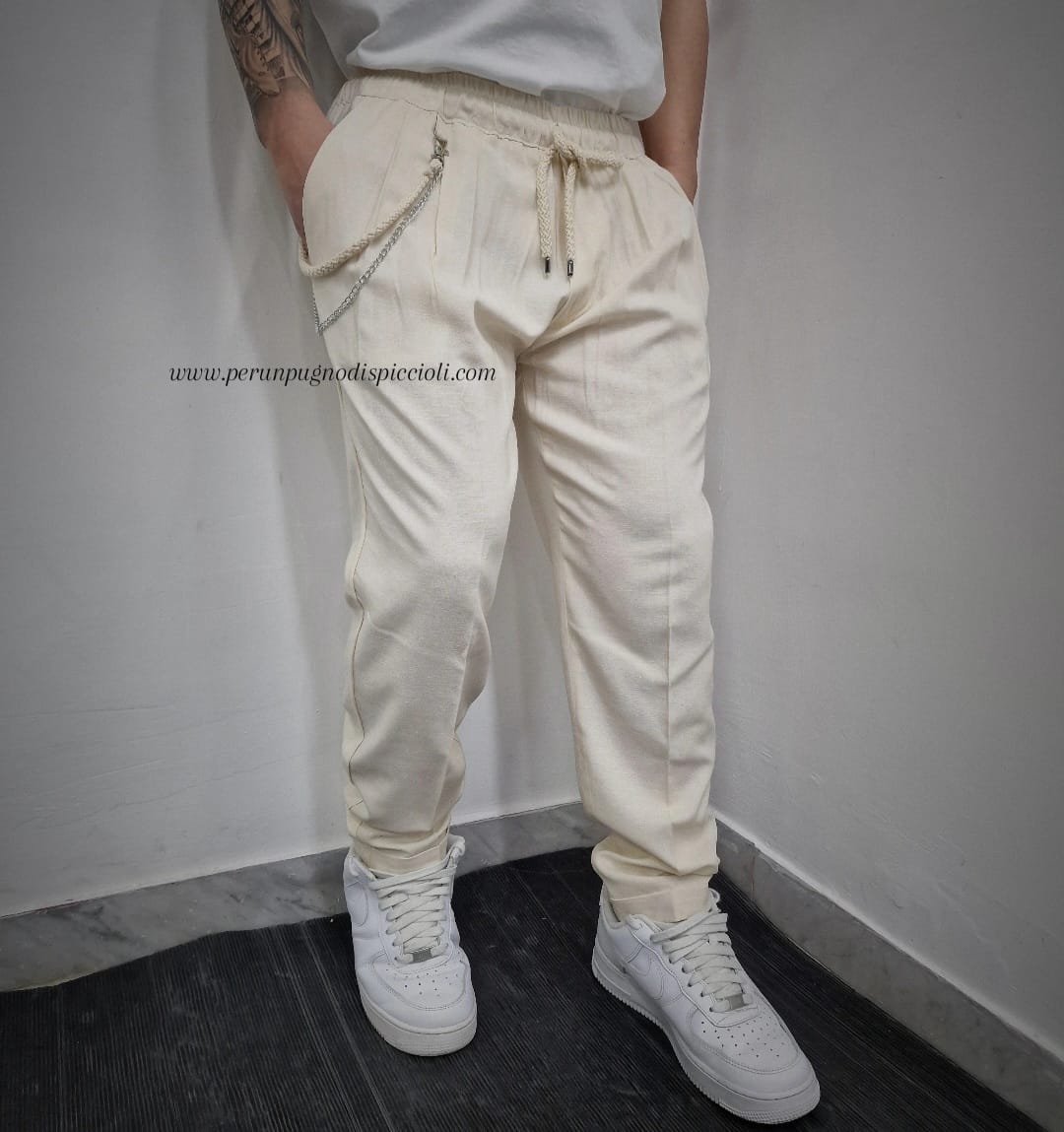Pantalone con elastico Joe Marvin/ Noir Fox