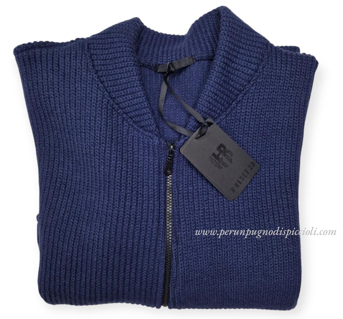 Maglione cardigan Reset 2.0 con zip