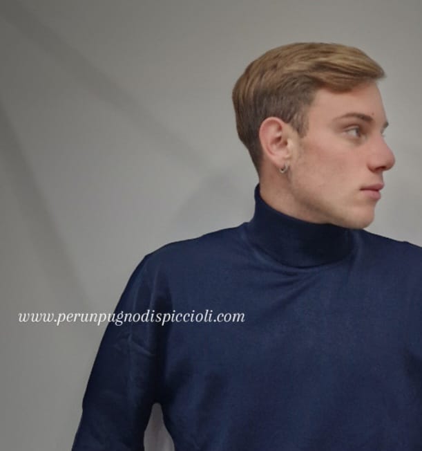 Maglioncino Bottega Napoletana collo alto in viscosa