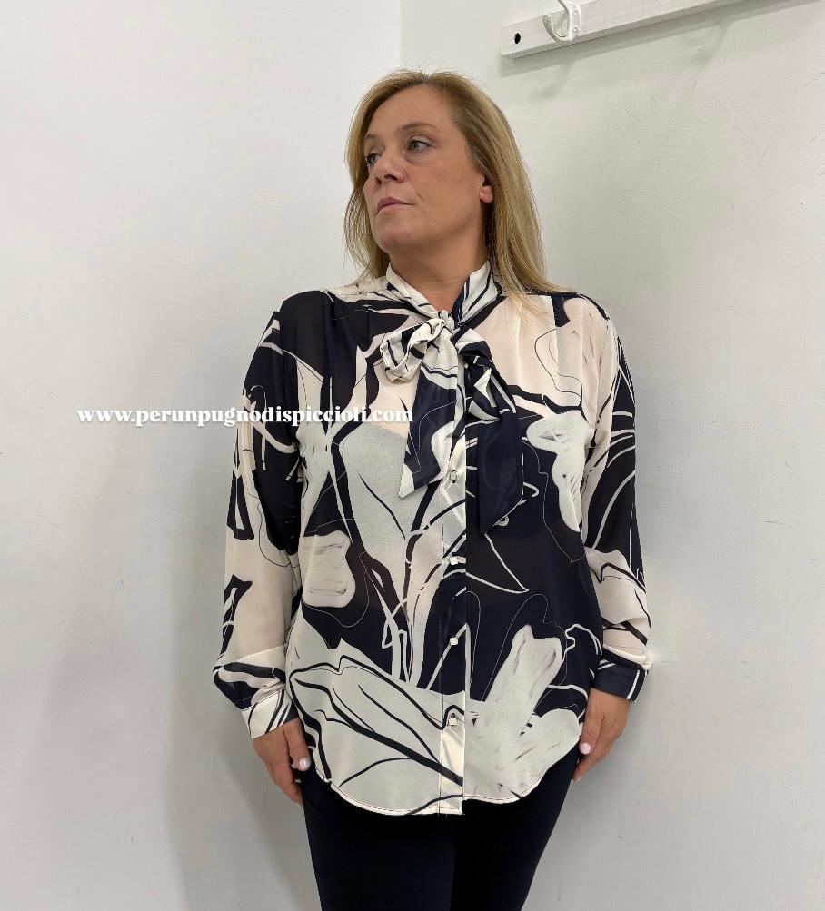 Camicia Amelia Blanka con fiocco