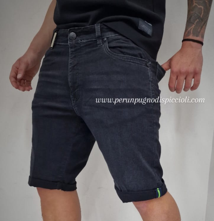 Shorts jeans nero Sea Barrier