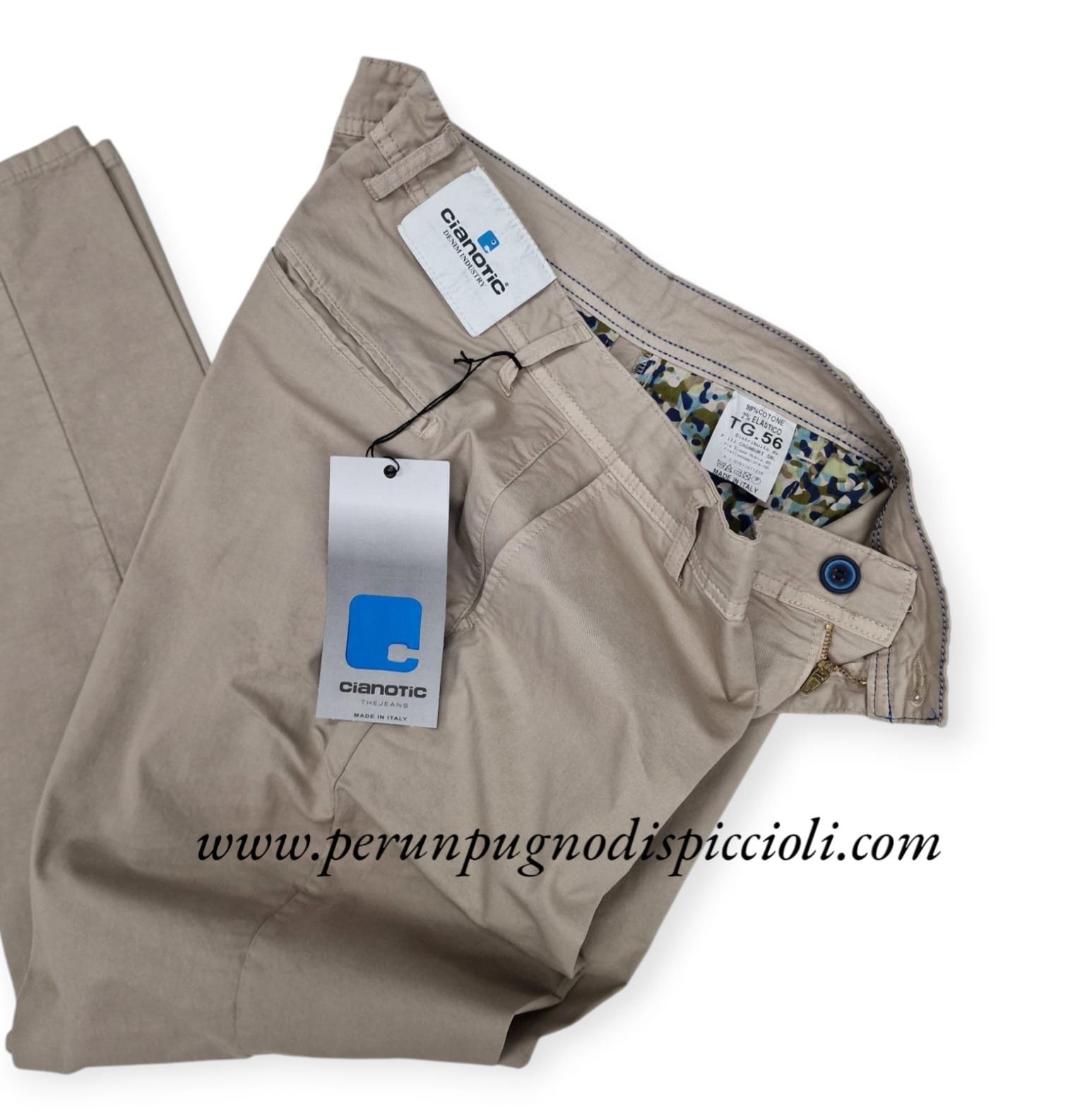 Pantalone Cianotic tasca america in cotone