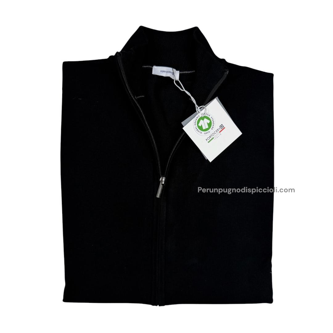 Maglioncino Portocervo zip intera art: alma over