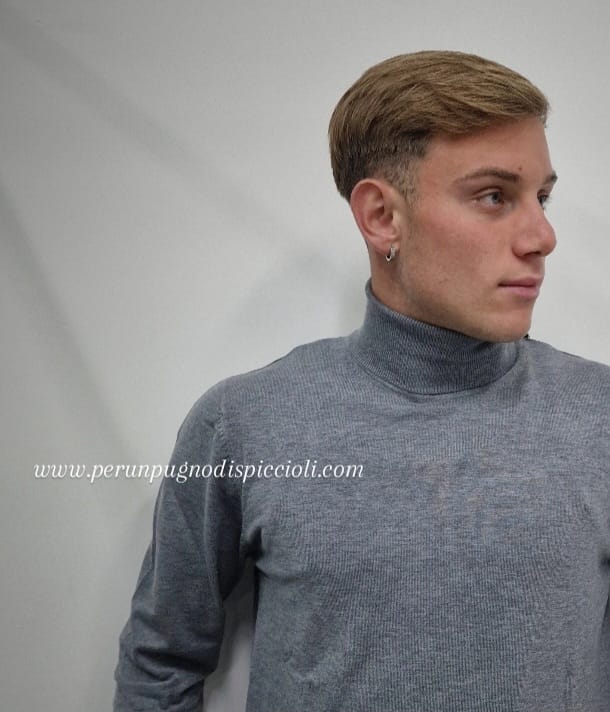 Maglioncino Bottega Napoletana collo alto in viscosa