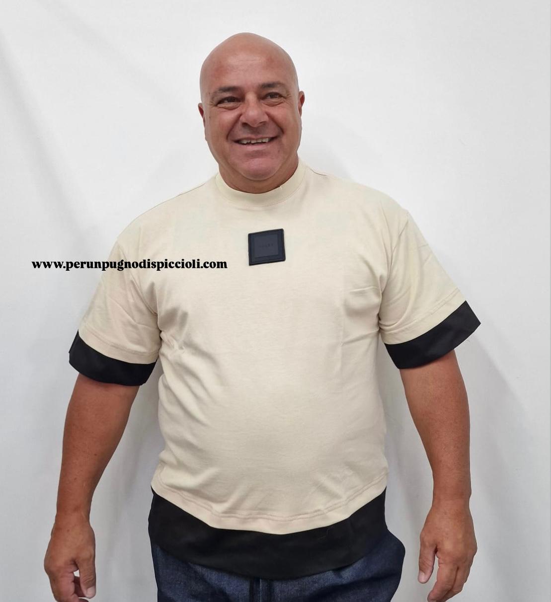 T-shirt Reset 2.0 art: popoline manica e fondo