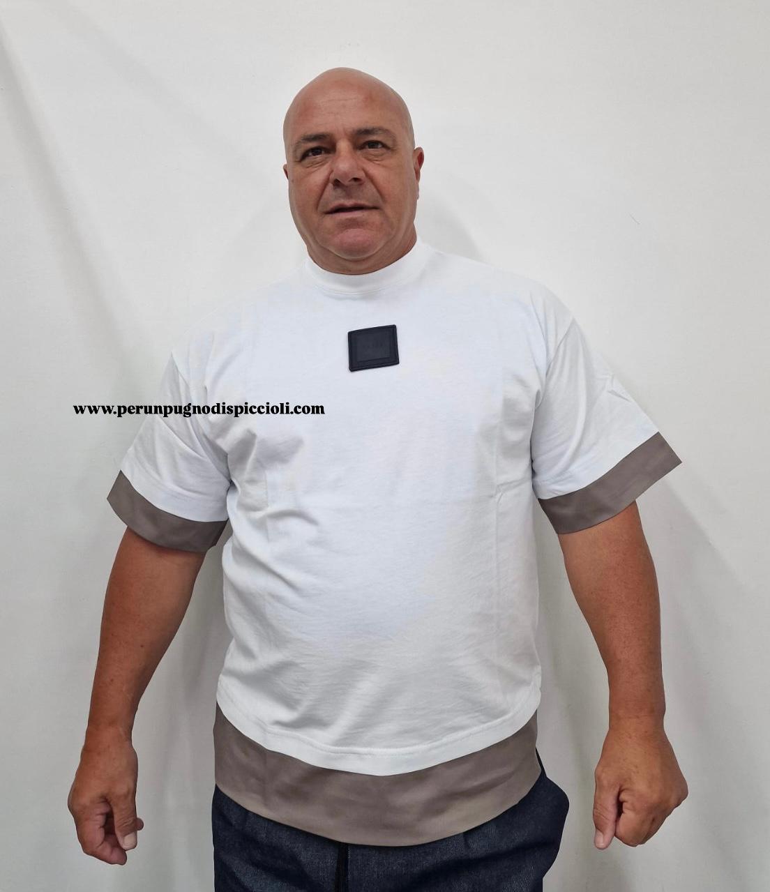 T-shirt Reset 2.0 art: popoline manica e fondo