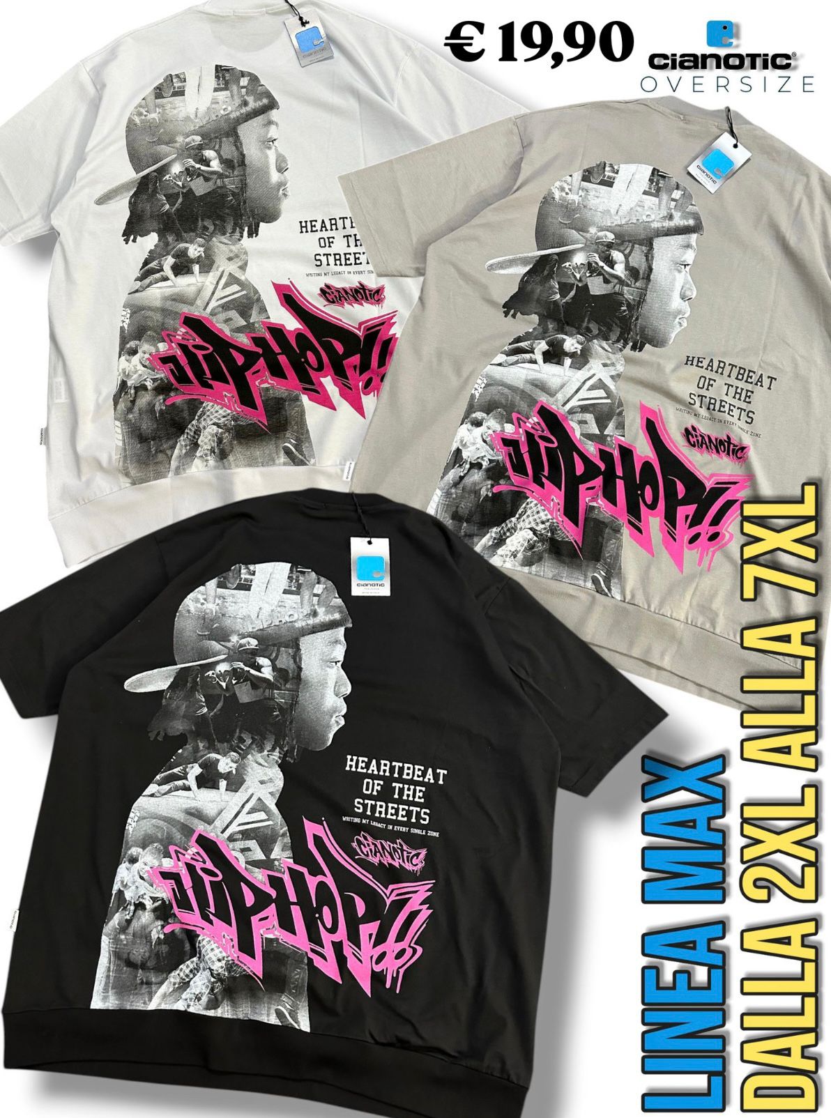 T-shirt Cianotic art: hip hop max