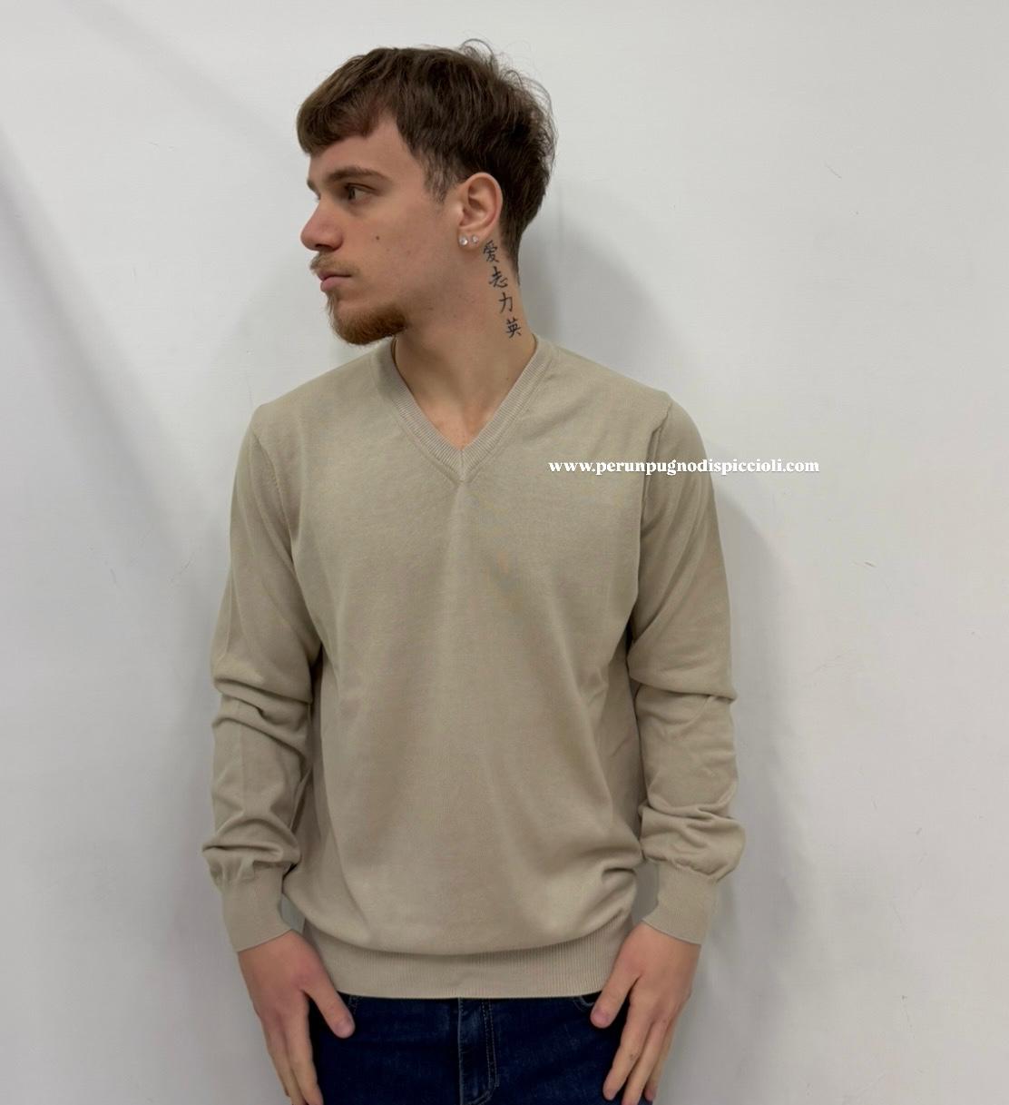 Maglioncino Portocervo in filo Art: RS602Y scollo V