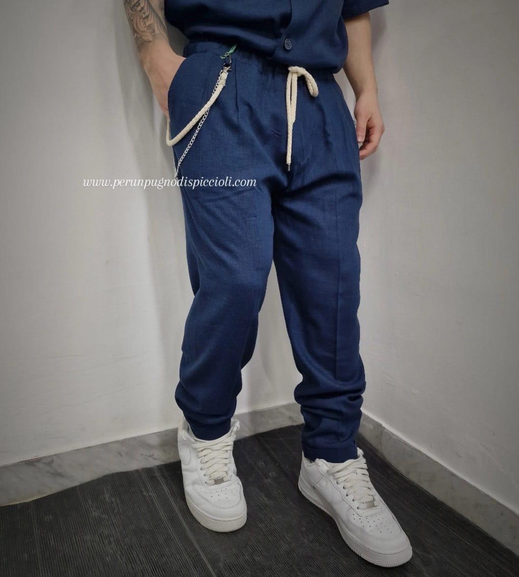 Pantalone con elastico  Noir fox/ Joe Marvin over