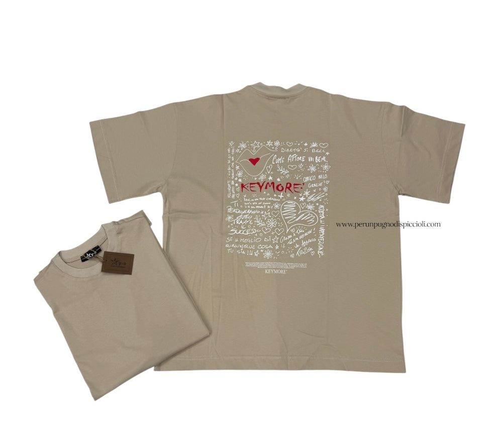 T-Shirt KeyMore art: stampa cuore