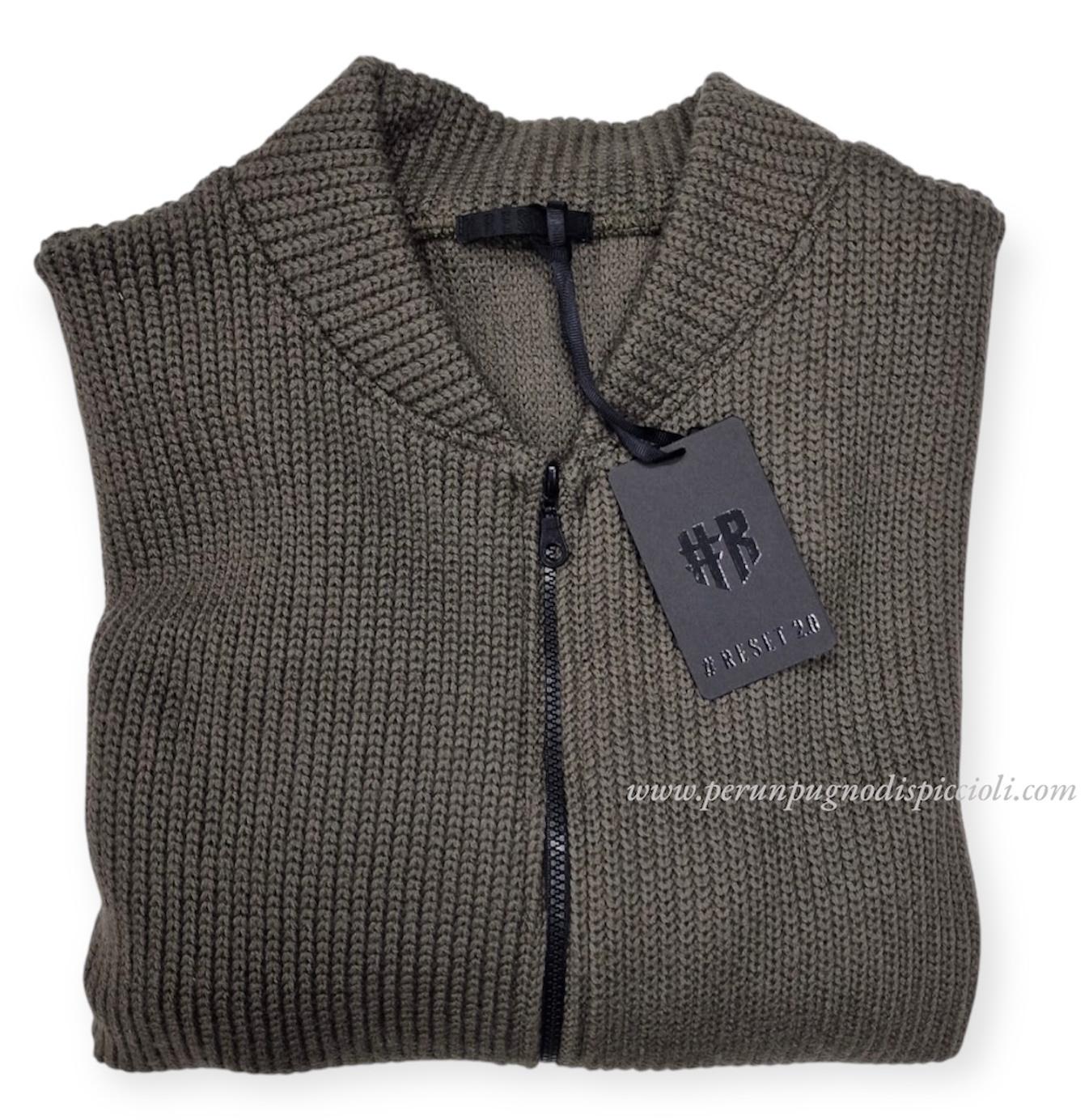 Maglione cardigan Reset 2.0 con zip