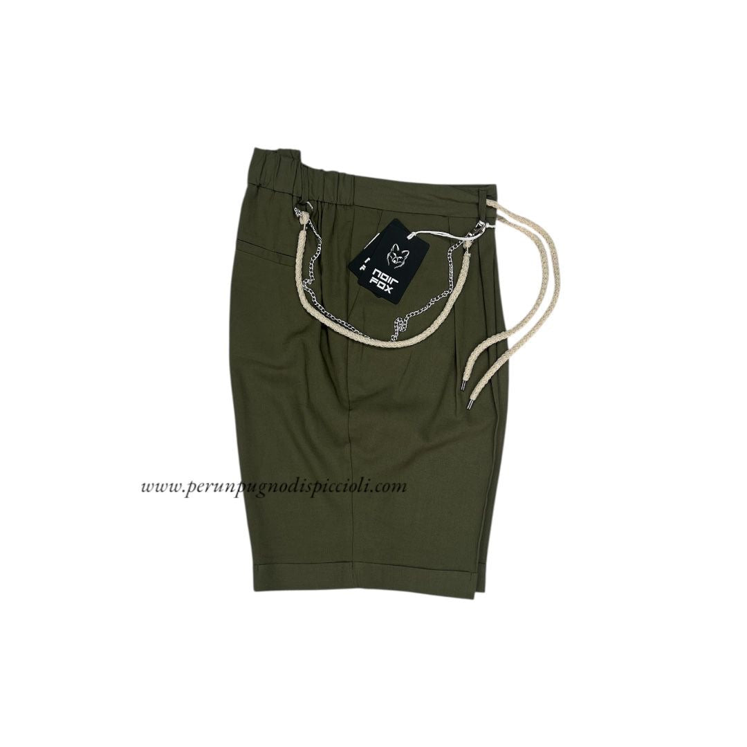 Shorts in lino Noir Fox / Joe Marvin