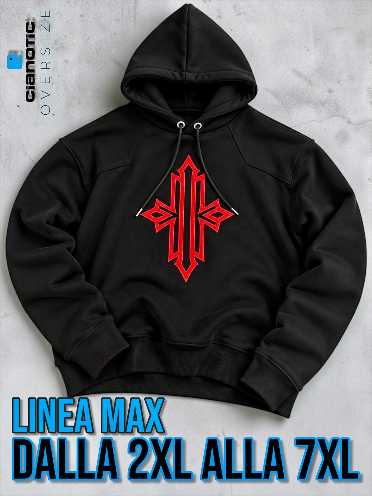 Felpa Cianotic over art: hoodie redemption