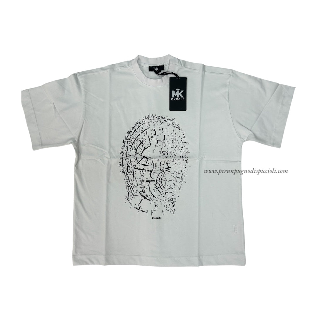 T-shirt Monark con stampa tratteggiata
