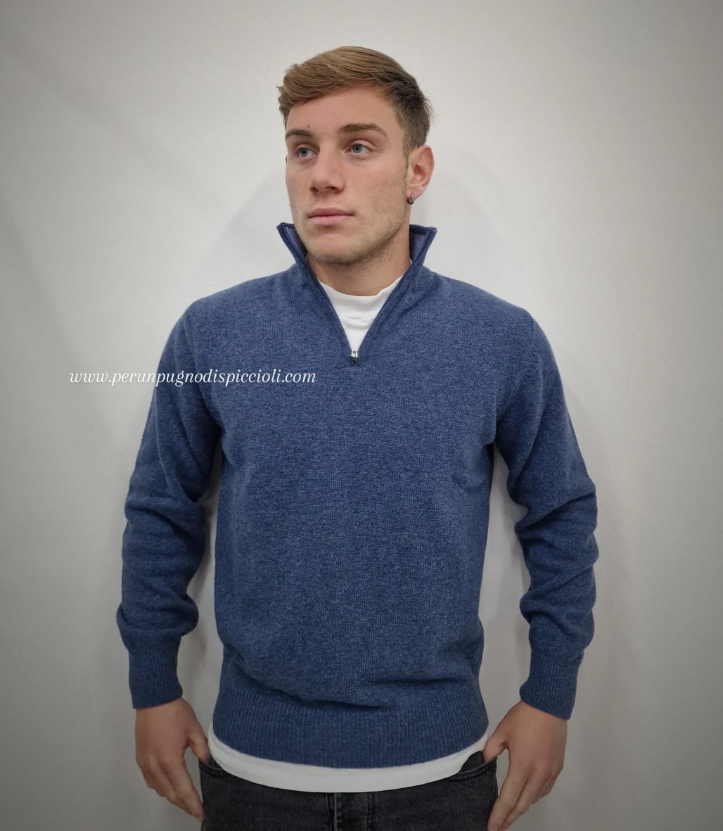 Maglioncino Portocervo mezza zip
