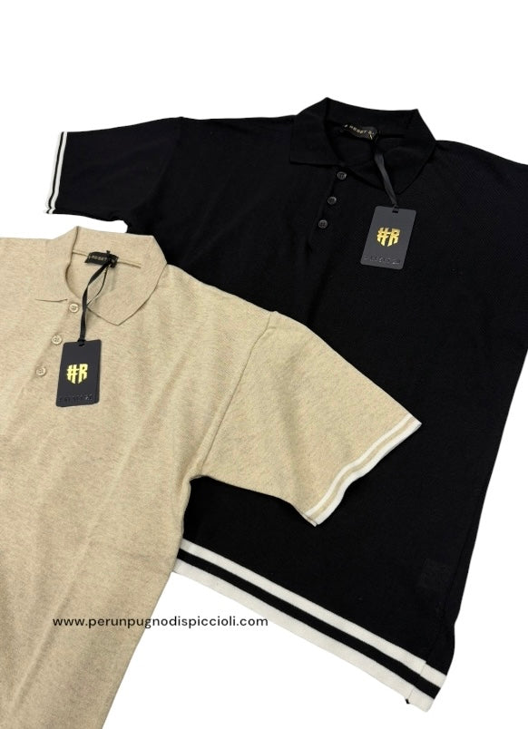 Polo Reset 2.0 in filo con bottoni