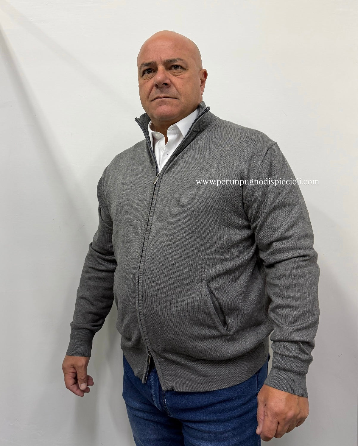 Maglioncino Portocervo in viscosa zip intera art : Loi over