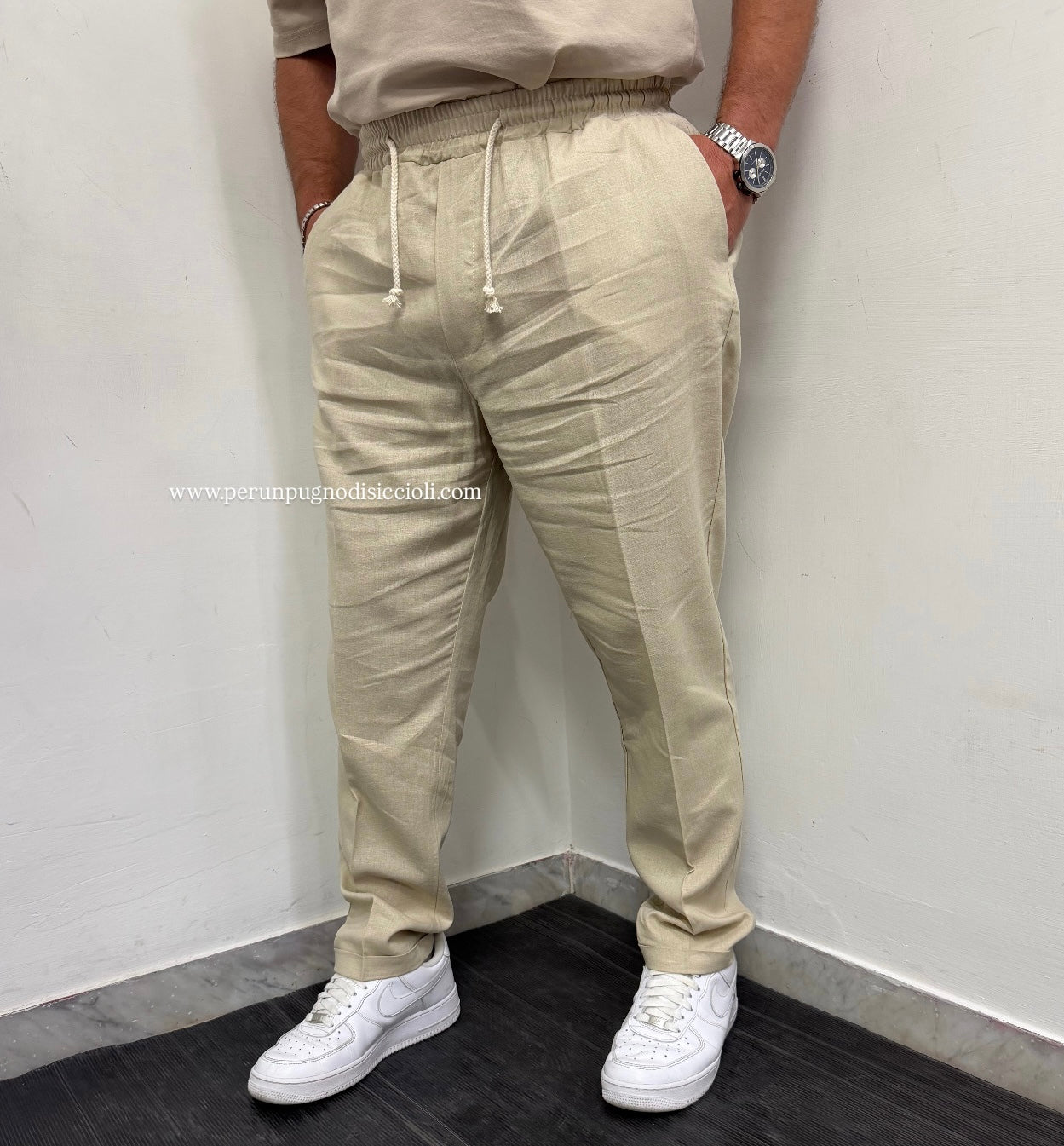 Pantalaccio in lino e viscosa art: campa51
