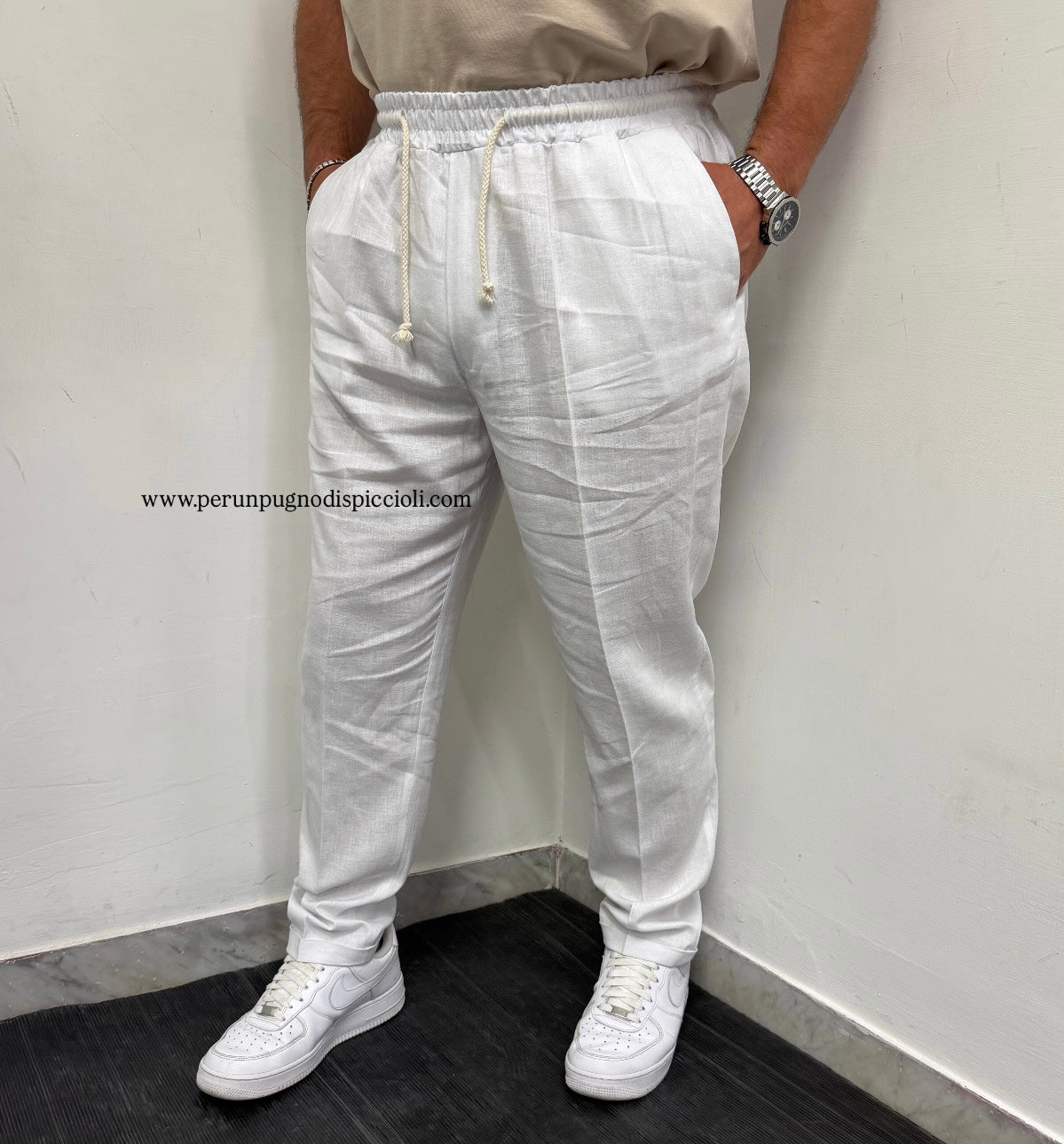 Pantalaccio in lino e viscosa art: campa51