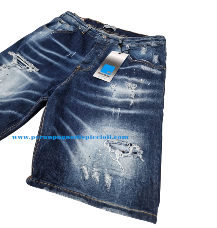 Shorts Jeans Cianotic art: basket leon blu max