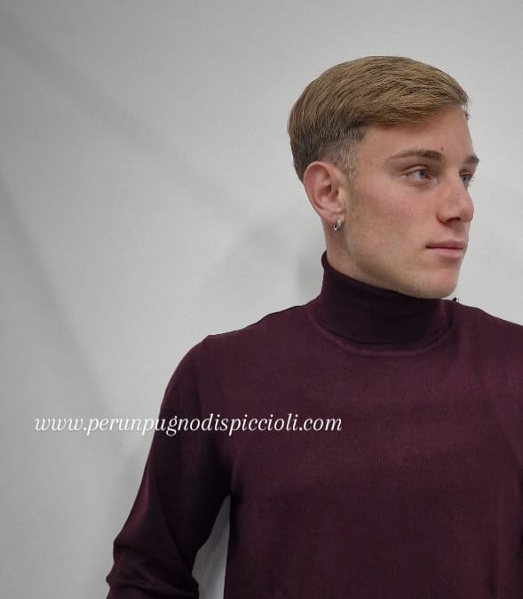 Maglioncino Bottega Napoletana collo alto in viscosa